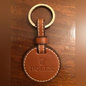 Rolex Brown Leather key Ring. Gift at Rolex Sailing Regatta. Never used. Mint.
